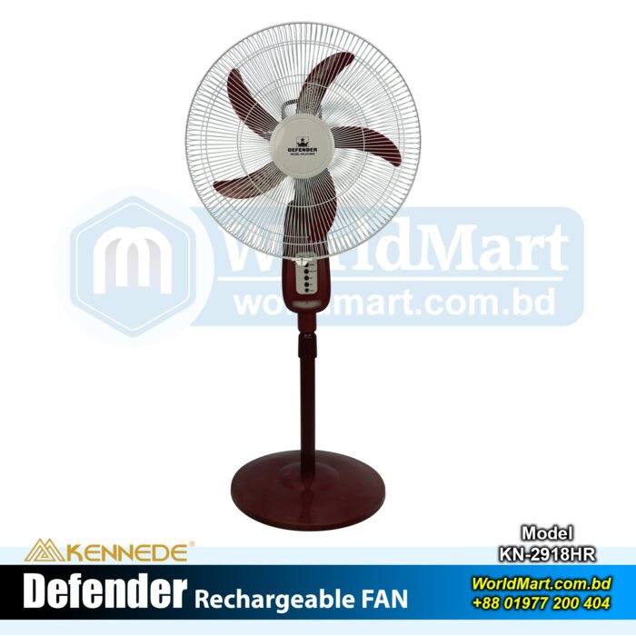 Defender-Rechargeable-Fan-Model-KN-2918HR