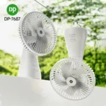 Rechargeable Mini Desk Fan LED light DP-7687